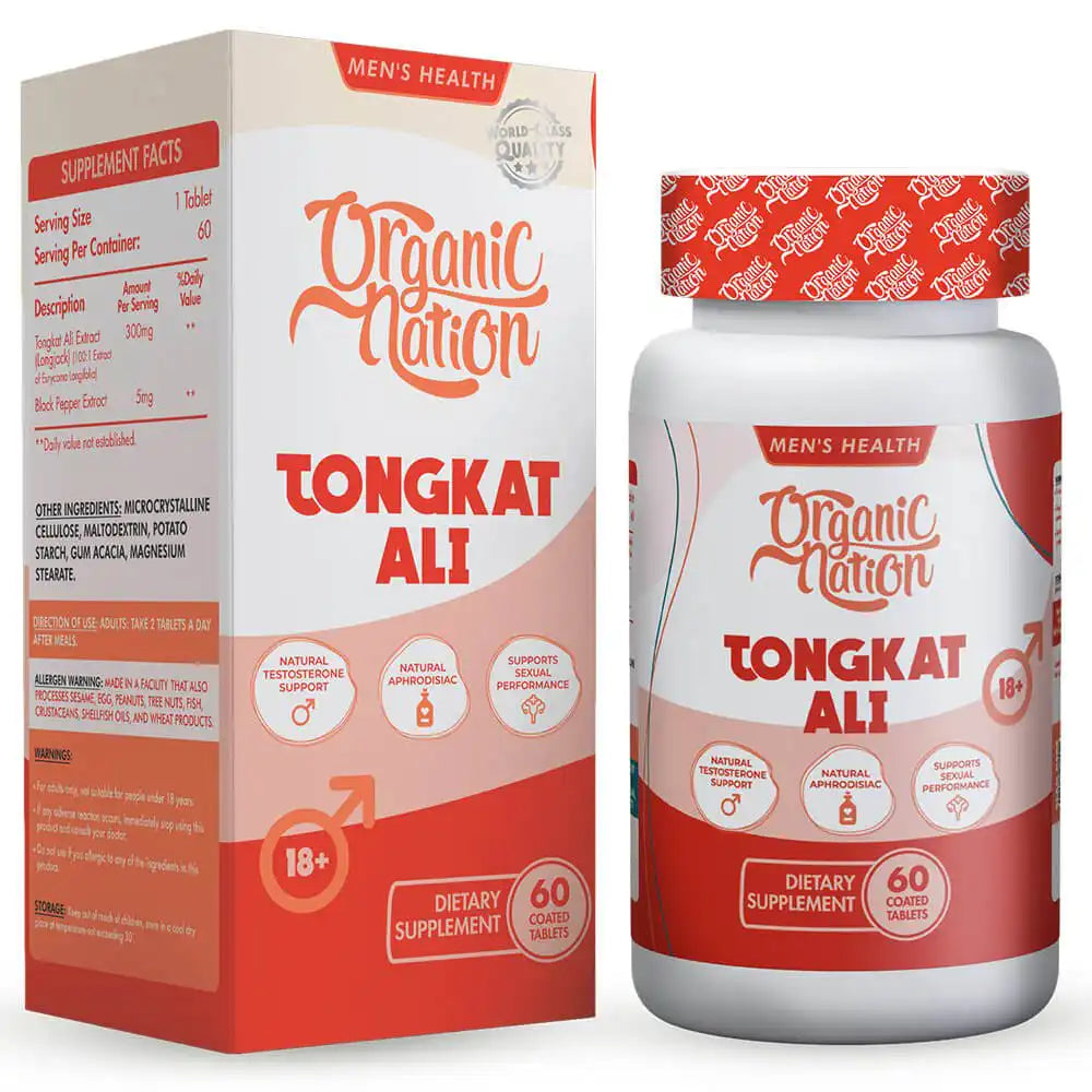 Organic Nation Tongkat Ali-60Serv.-60Tablets