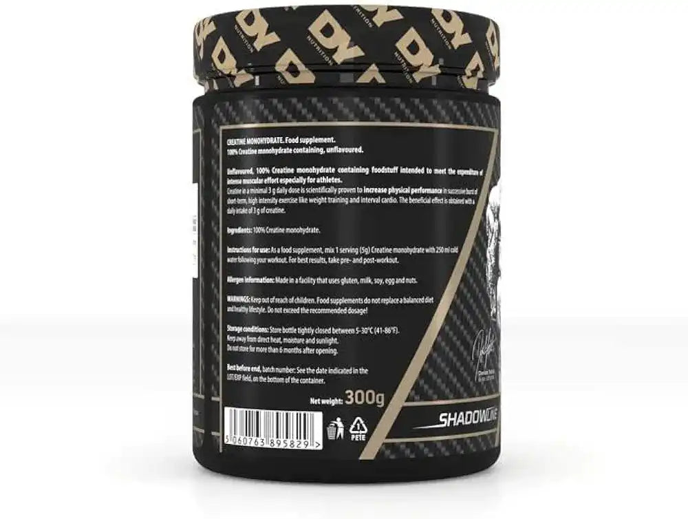DY Nutrition Creatine Monohydrate 300g – 60Serv Exp 08/2028