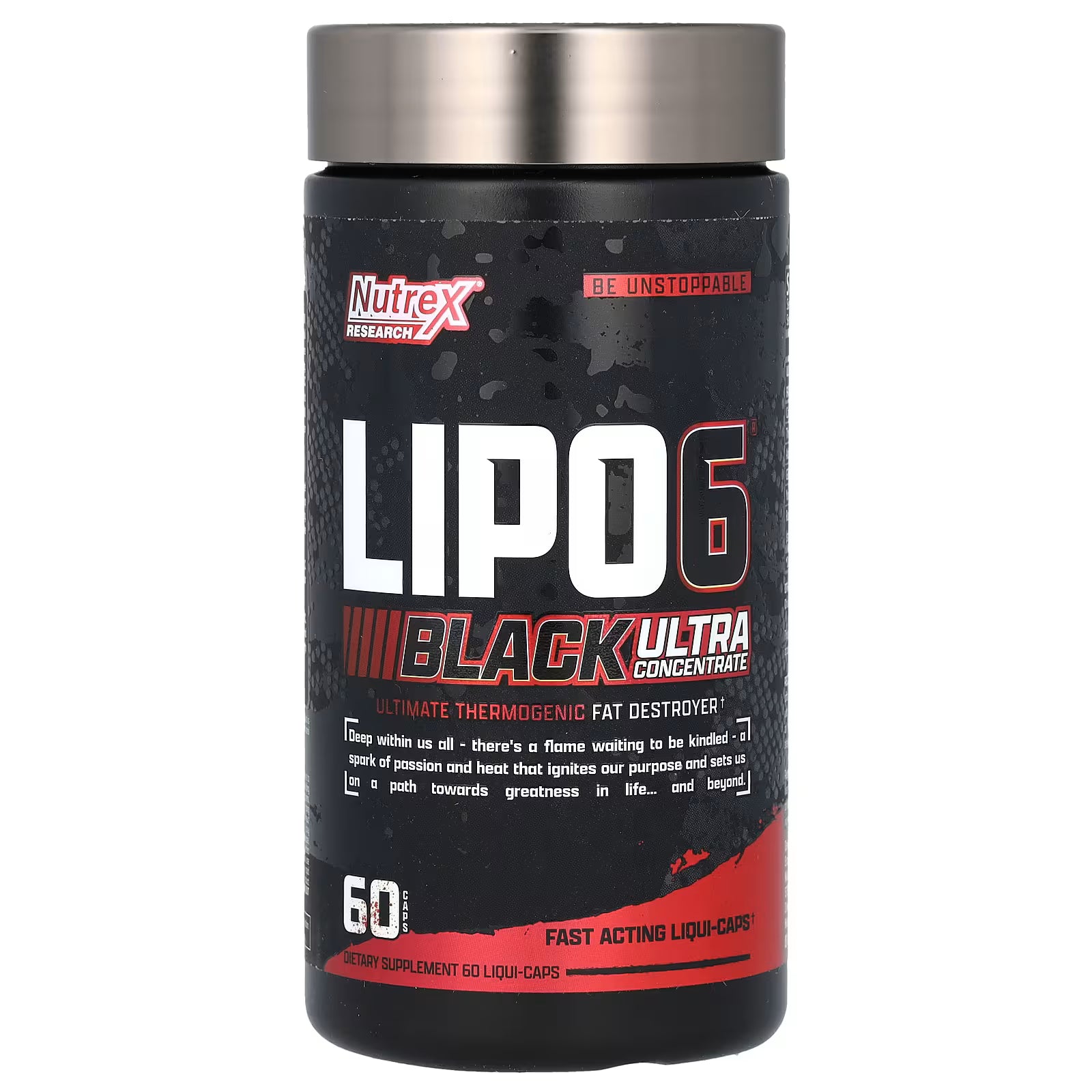 Nutrex Research, LIPO-6 Black, Ultra Concentrate, 60 Liqui-Caps Exp 10/2028