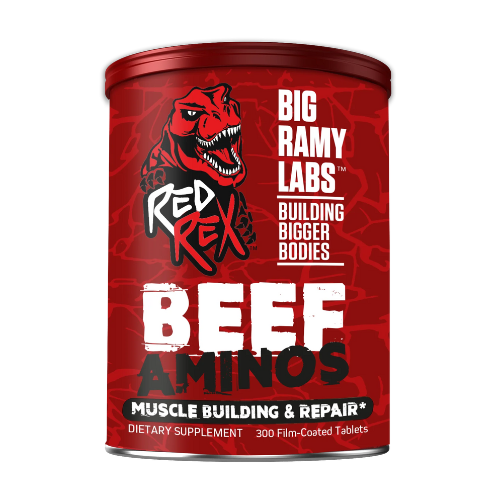 Big Ramy Labs Red Rex Beef Aminos-100Serv.-300Coated Tablets