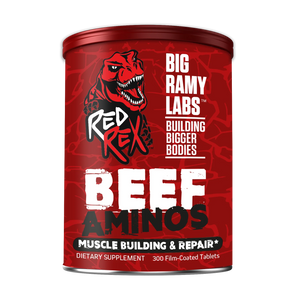 Big Ramy Labs Red Rex Beef Aminos-100Serv.-300Coated Tablets