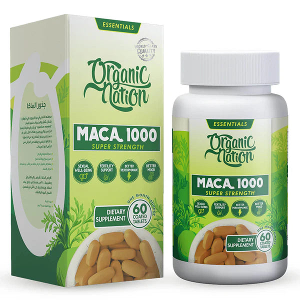 Organic Nation Maca 1000-30Serv-60Tablets