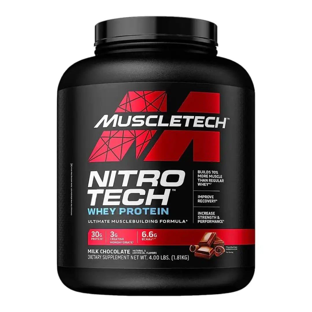 Muscletech Nitro-Tech, Whey Protein . 41 serving, 1.80 Kg. Chocolate Exp 01/2027