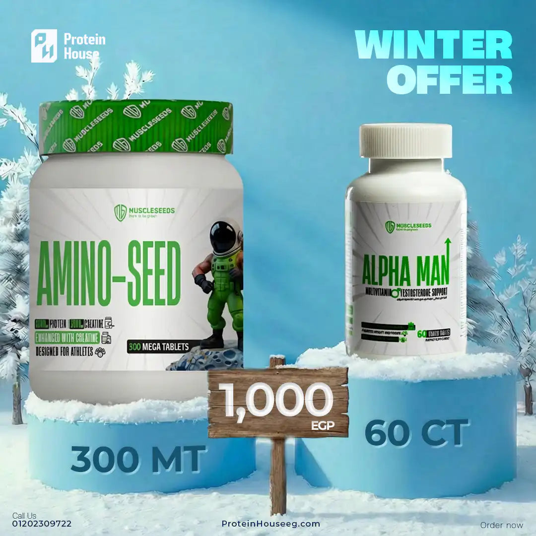 Muscleseed-amino-seed.300Mega Tablets + Alpha Man Multi-Vitamin + Testosterone Support 60 Tablet