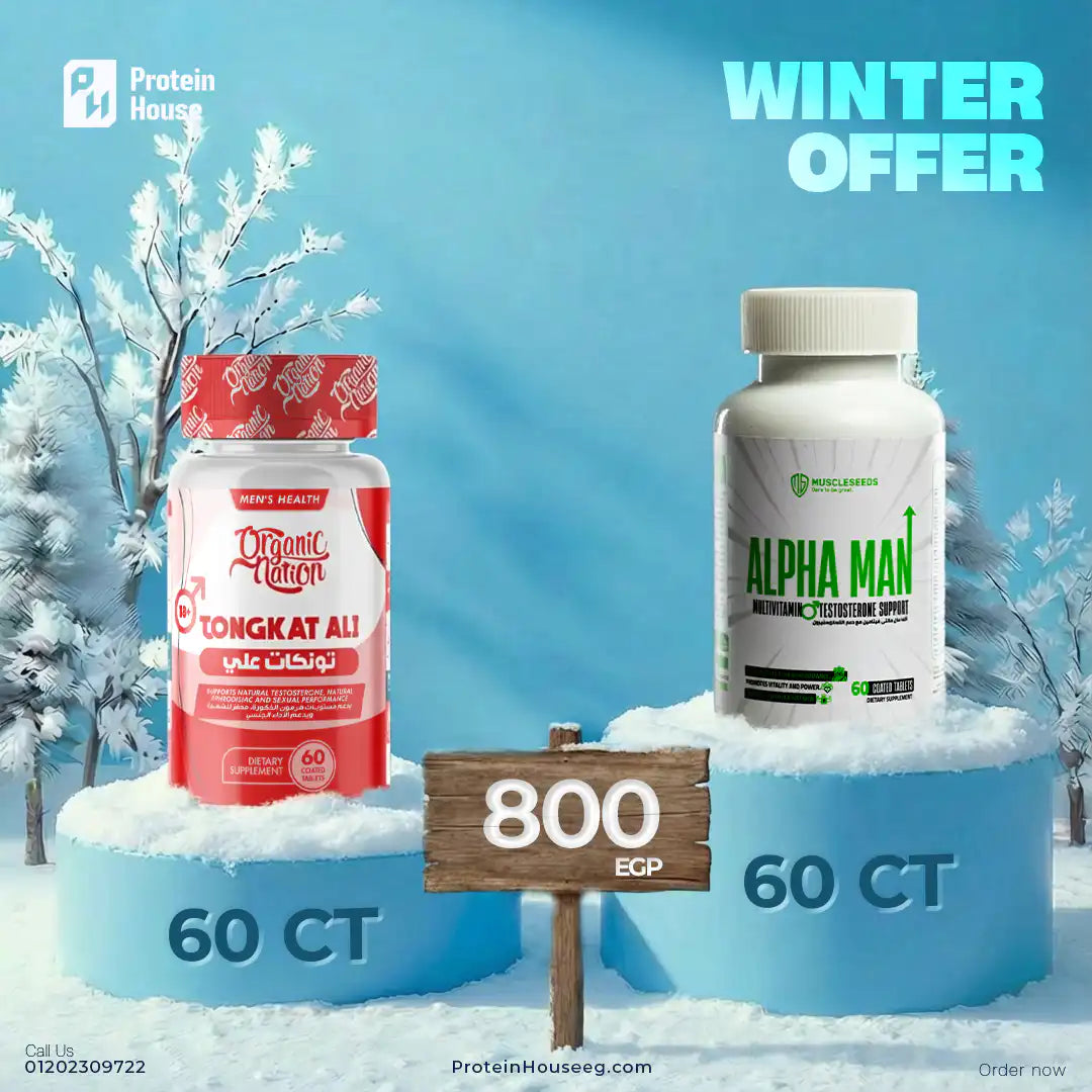 Alpha Man Multi-Vitamin + Testosterone Support 60 Tablet + Organic Nation Tongkat Ali-60Serv.-60Tablets