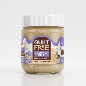 Guilt Free Vanilla Birthday Cashew Spread (Zero Added Sugar)