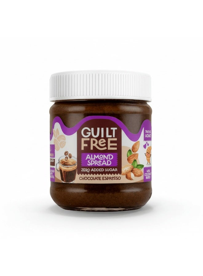 Guilt Free Chocolate Espresso Almond Spread – Zero Added Sugar