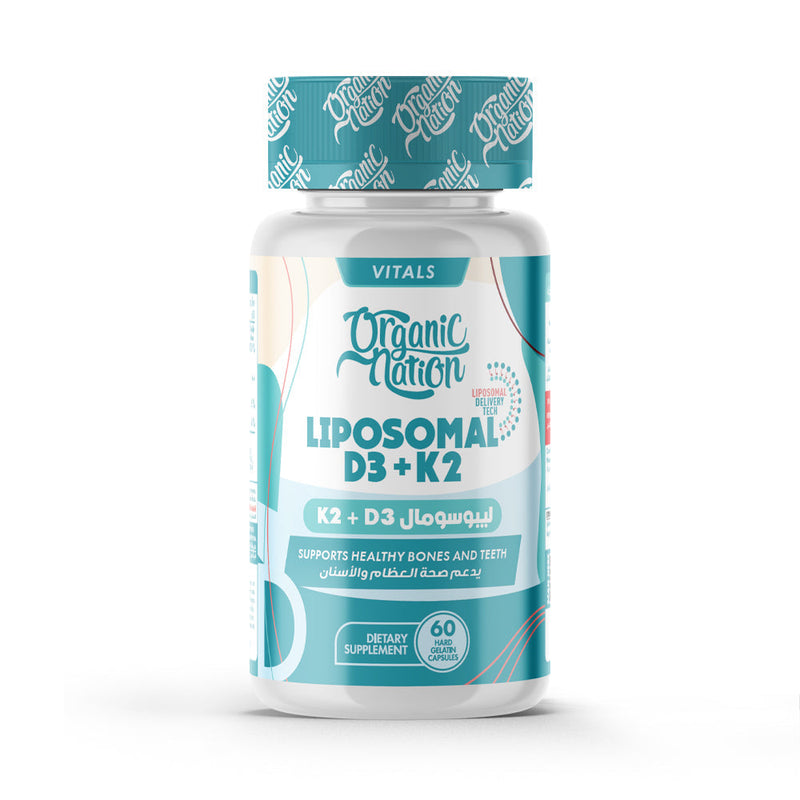Organic Nation Liposomal D3+K2 -60Serv.-60Capsules