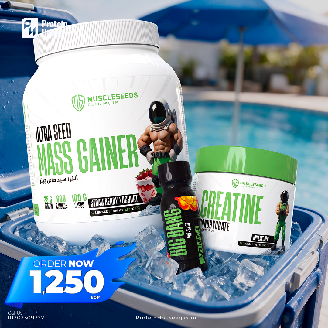 Muscleseed Mass Gainer-15Serv +Creaseed 30 Serv +Big Bang