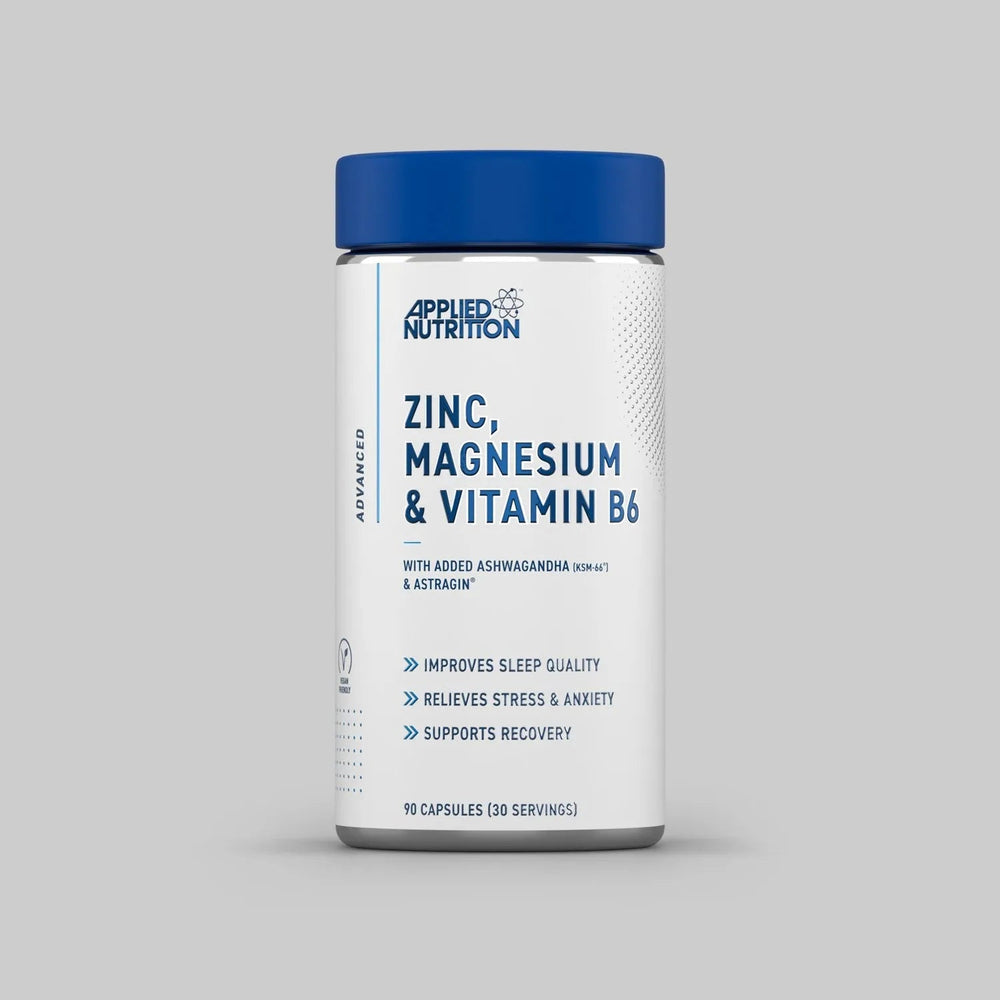 Applied Nutrition Zinc, Magnesium & Vitamin B6 with Ashwagandha & AstraGin – 90 Capsules (30 Servings)