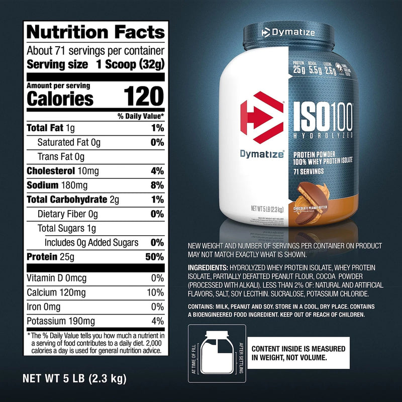 Dymatize ISO100-71Serv.-2.3KG- Exp 9/2026