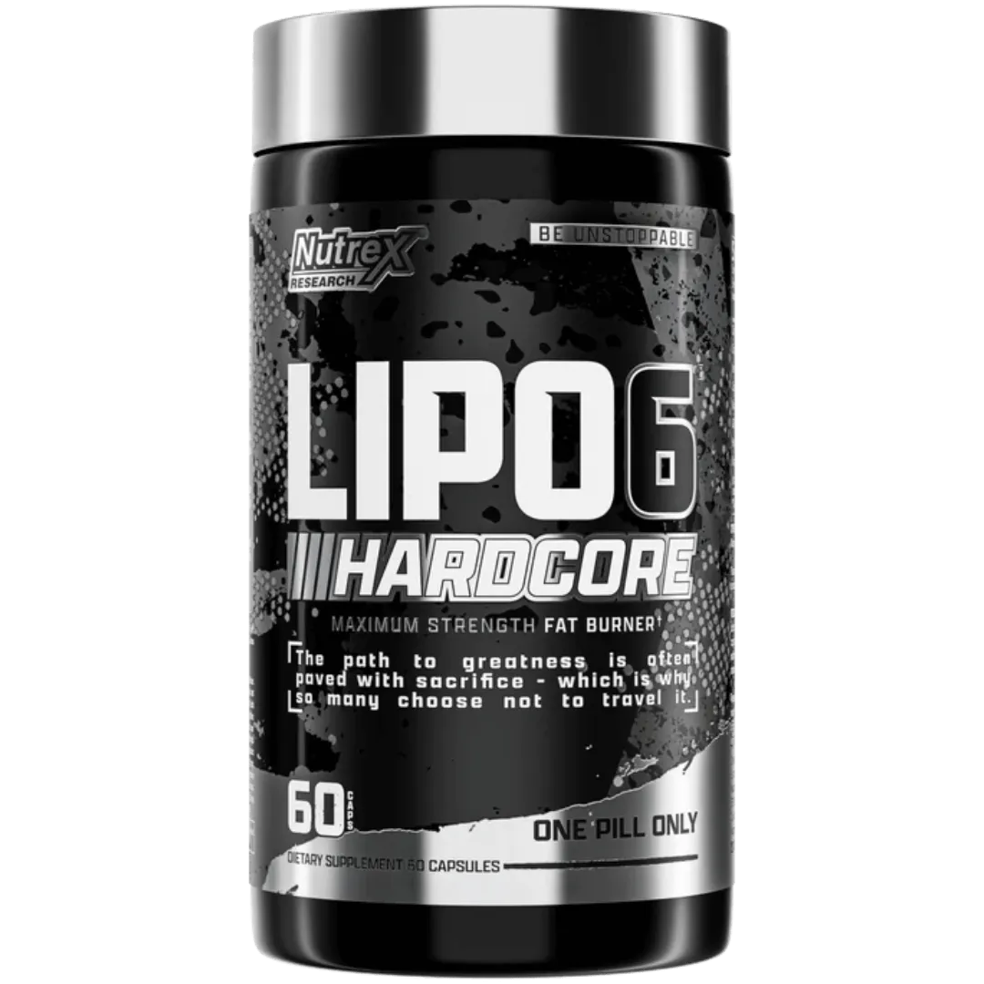 Nutrex Research Lipo-6 Hardcore – Maximum Strength Fat Burner (60 Capsules)  EXP:8/2028
