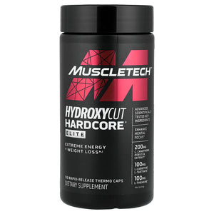 MuscleTech Hydroxycut Hardcore Elite – Extreme Energy & Weight Loss (110 Rapid-Release Thermo Caps) EXP:2028
