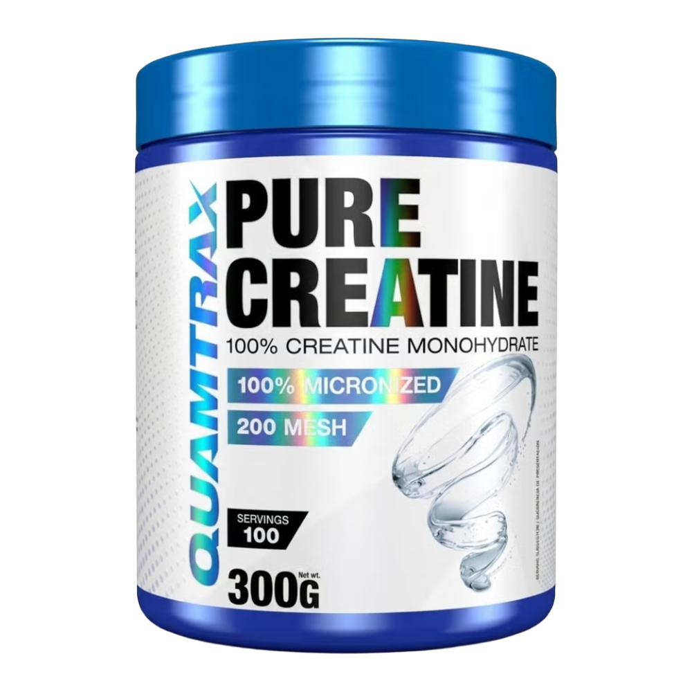 Quamtrax Pure Micronized 100 Serv Creatine Monohydrate Powder – 100% Ultra-Pure Strength & Muscle Recovery Formula