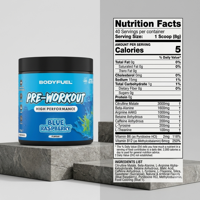 Applied Nutrition Bodyfuel Pre-Workout - Blue Raspberry