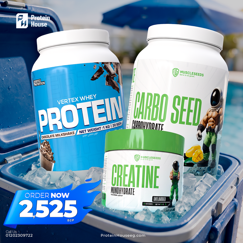 Vertex Whey Protein-30Serv- +Carbo seed 50 Serv +Big Bang Pre-Workout Sho