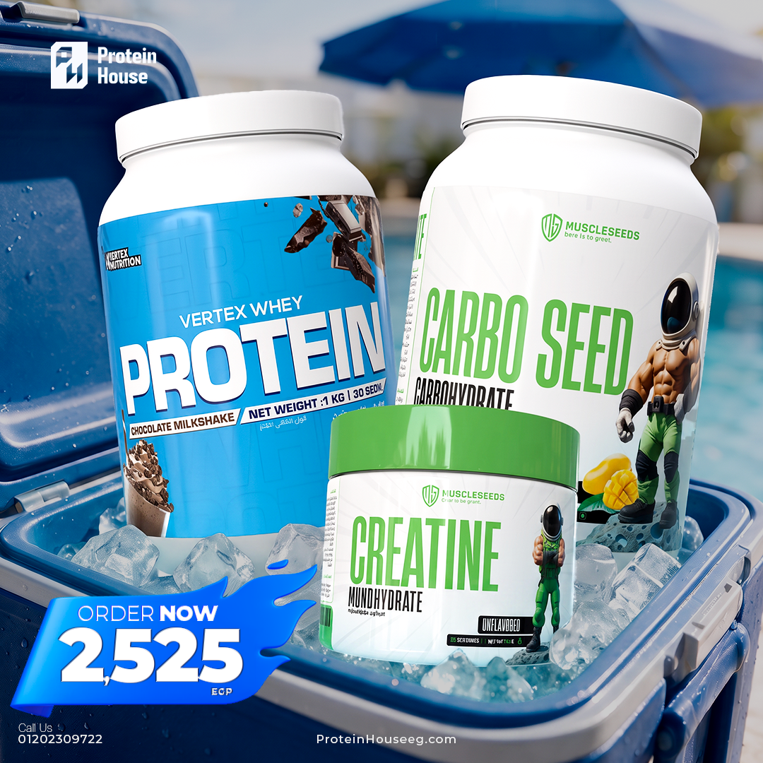 Vertex Whey Protein-30Serv- +Carbo seed 50 Serv +Big Bang Pre-Workout Sho