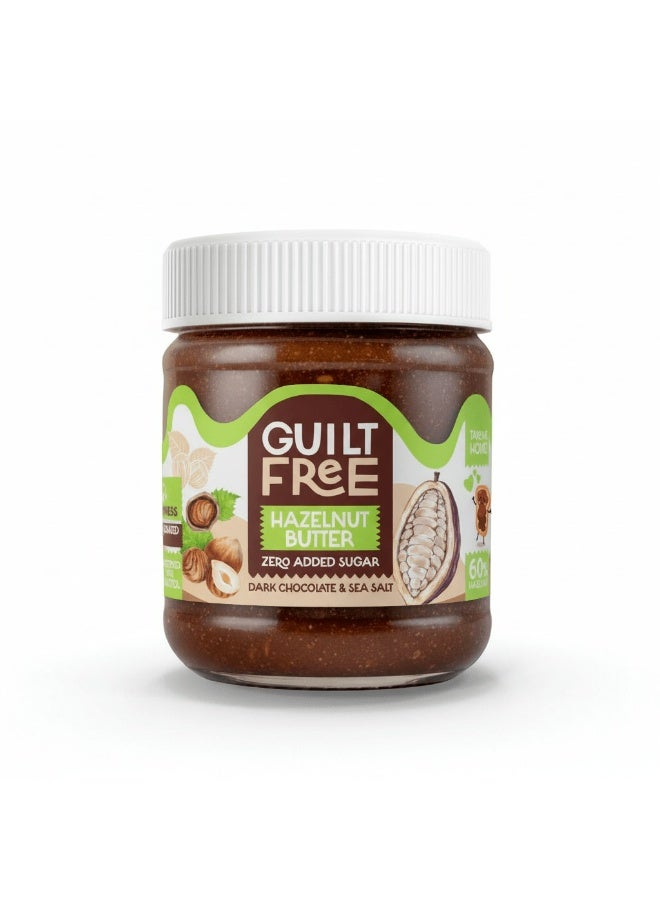Guilt Free Dark Chocolate & Sea Salt Hazelnut Butter – Zero Added Sugar